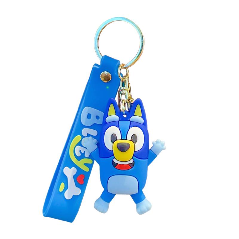 New Bluey Bingo Keychain Pendant Decoration Anime Characters Model Dolls Bag Backpack Accessories Children Toys Gifts