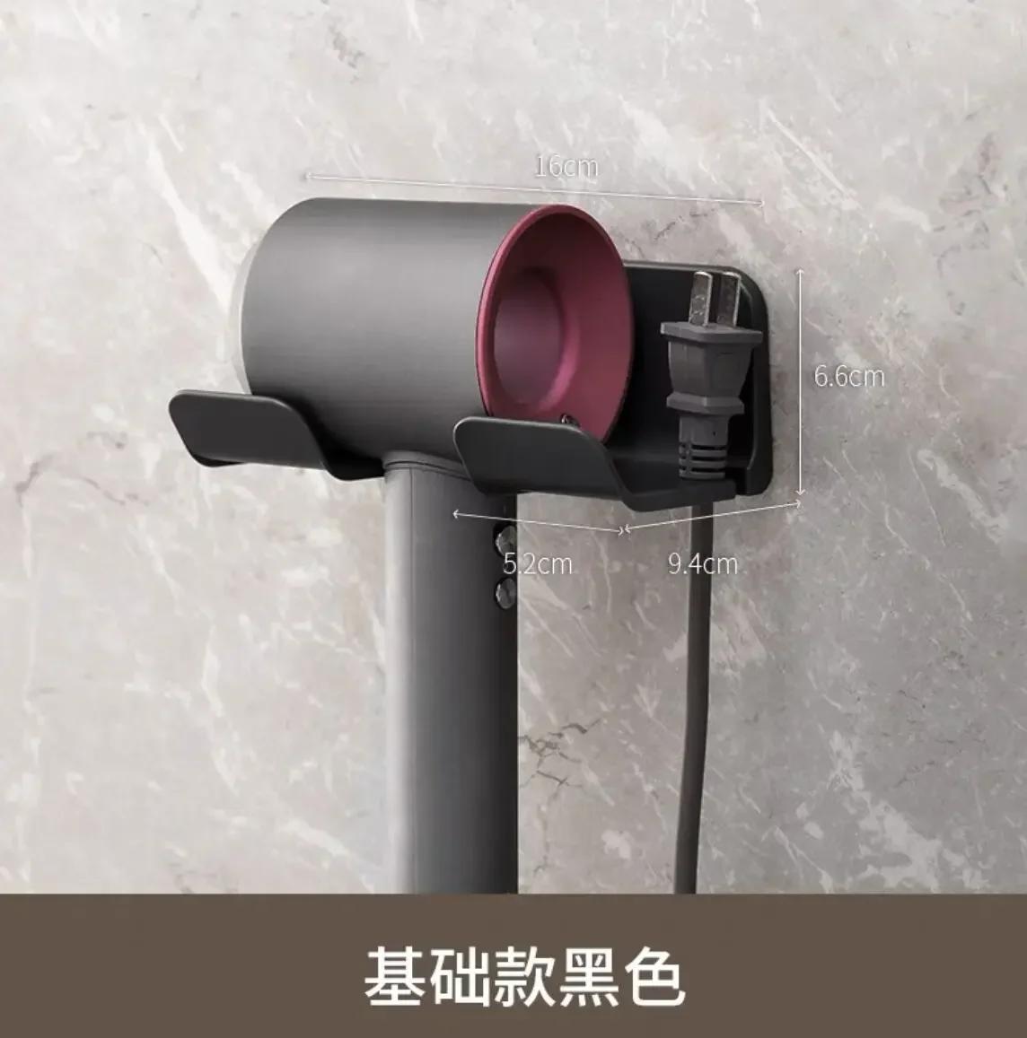 

Держатель для фена Настенный выпрямитель для волос Сушилка для волос Подставка для волос Органайзер для ванной Полки Полки для организации туалетной комнаты чёрный