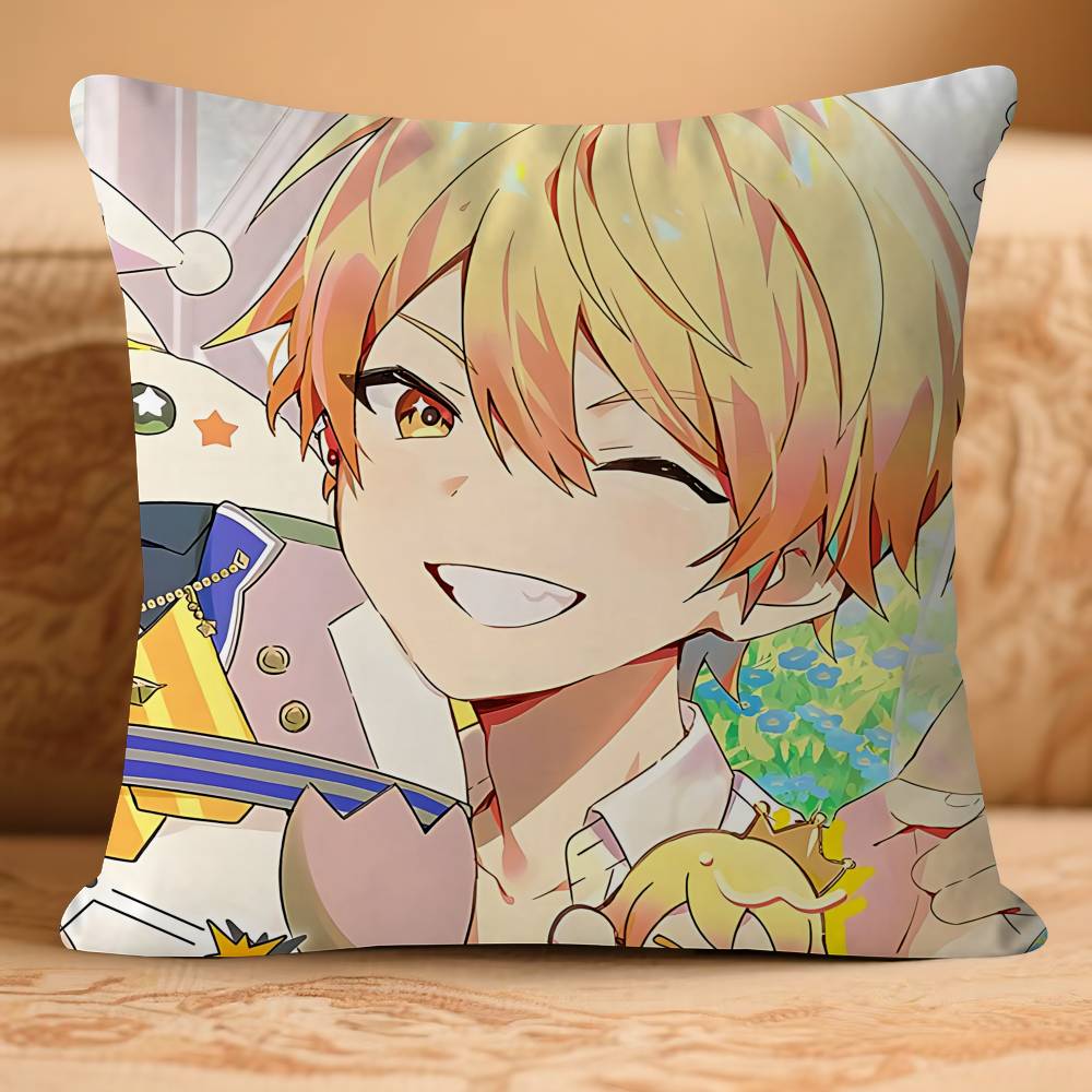 TenmaS T-Tsukasa Cartoon Kissenbezug Abnehmbarer Waschbarer Kissenbezug – Ganzjährig Weiches Leinen