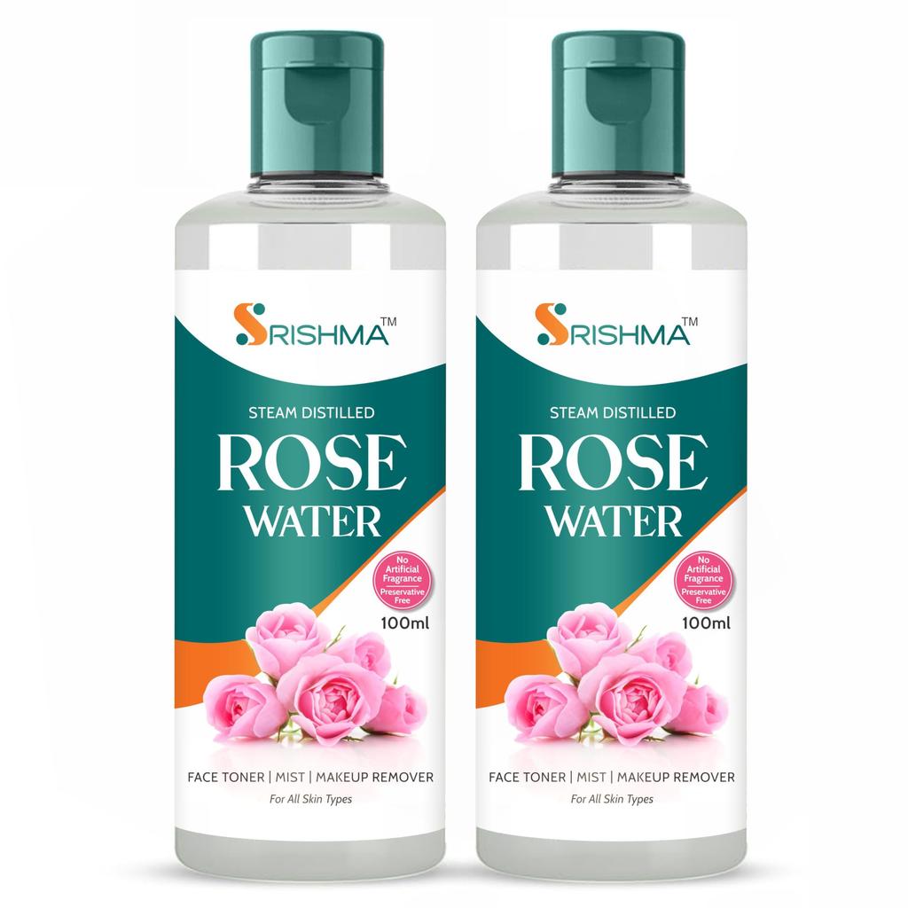 Srishma Puur Rozenwater Huidtoner | Verwijdering van dode huidcellen | Anti-aging (200ml)