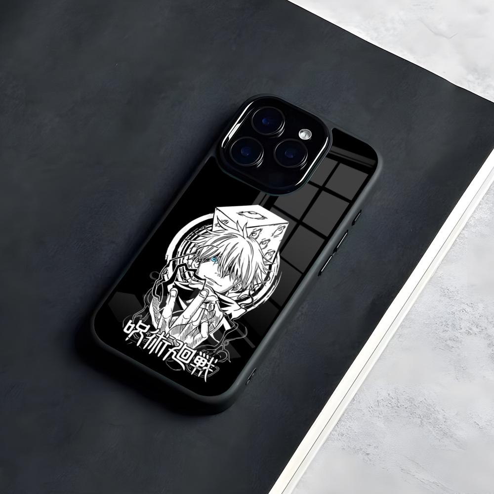 Jujutsu Kaisen Satoru Sukuna Silicone Phone Case For IPhone 17 Pro Max 16 15 14 13 11 Pro Max Plus Glass Phone Case