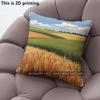 Farmscape Wheat Field Throw Pillow Covers Pattern Cushion Cover Suitable For Sofa Bedroom Car Pillow Cover