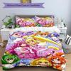 3pcs Pretty Cure1 Design Cover Set - HD Printed Bedding with 1 Cover and 2 Pillowcases - Perfect for Home and Dorm Decor