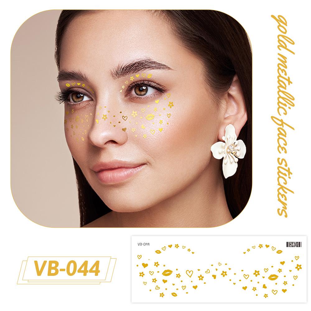 Gold Freckle Tattoo Stickers: Waterproof, Sweatproof, Long-lasting Party Face Makeup 158x60mm
