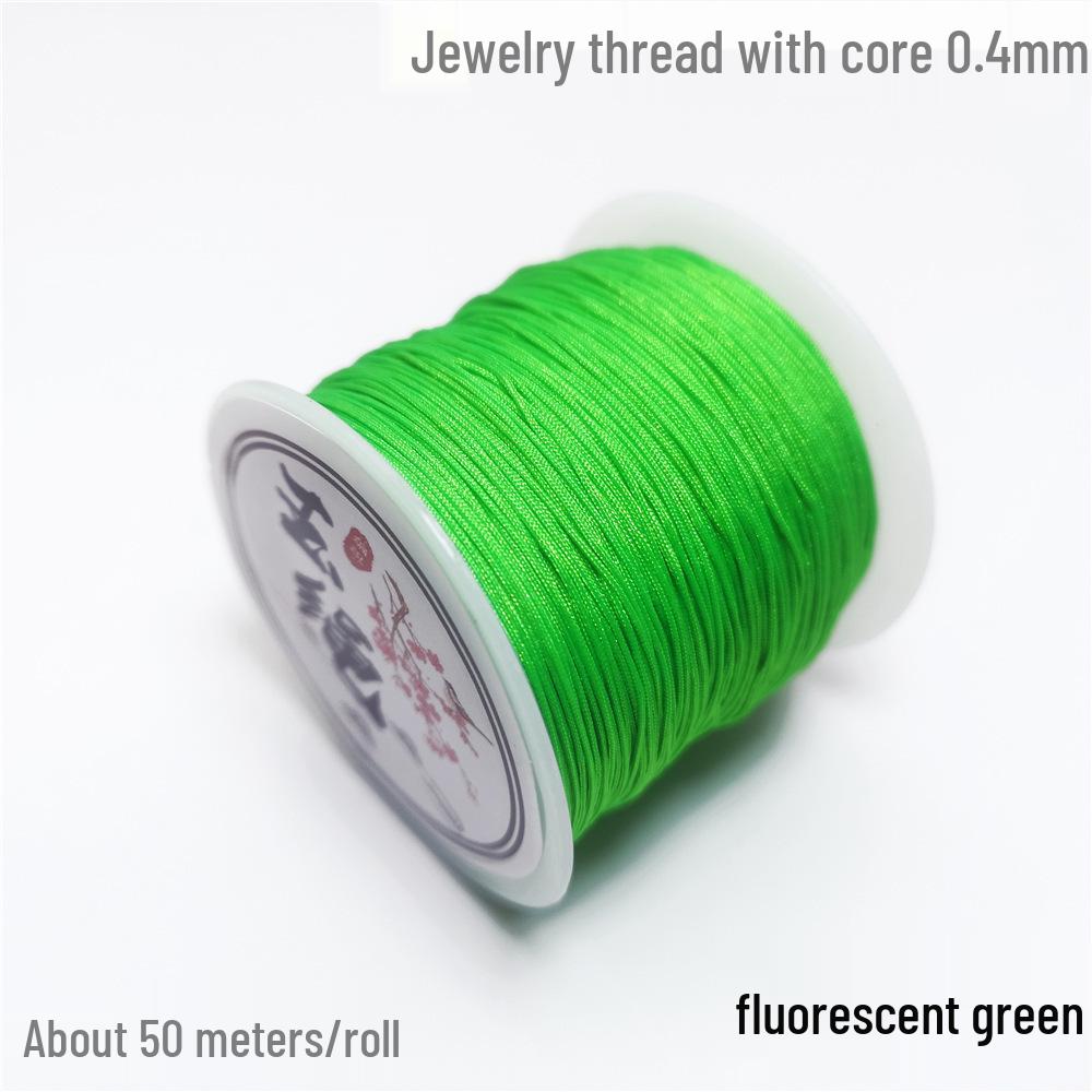 

Taiwan Jade Rope No. 71: Handmade 0.4mm Woven Ring for DIY Jewelry, Small Necklaces & Red String, 50m