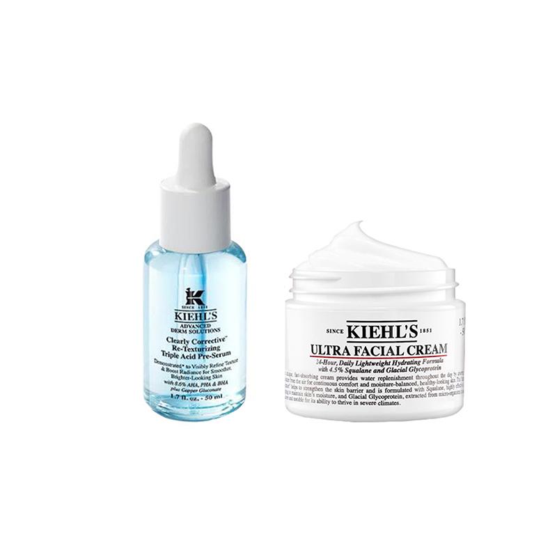 Kiehl's Clearly Corrective™ Daily Re-texturizing Triple Acid Peel And Ultra Facial Cream