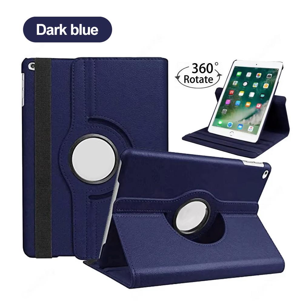 Étui en Cuir Litchi à Rotation 360° Pour iPad A16 10ème 11ème 9ème 8ème 7ème 6ème iPad Pro 12.9 11 Mini 6 7 iPad Air 2 13 5ème 4ème Housse Air 2013 Air2 2014