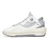 Anta C37 2.0 Synthetic Leather Slip Resistant Cushioning Abrasion Resistant Mid Top Skateboard Shoes Men's White Gray 912228082-1
