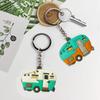10 Stück Camper-förmiger Schlüsselanhänger Wohnmobil-Anhänger Schlüsselanhänger Stilvoller Taschenanhänger Reiseanhänger-förmiger Schlüsselring-Zubehör