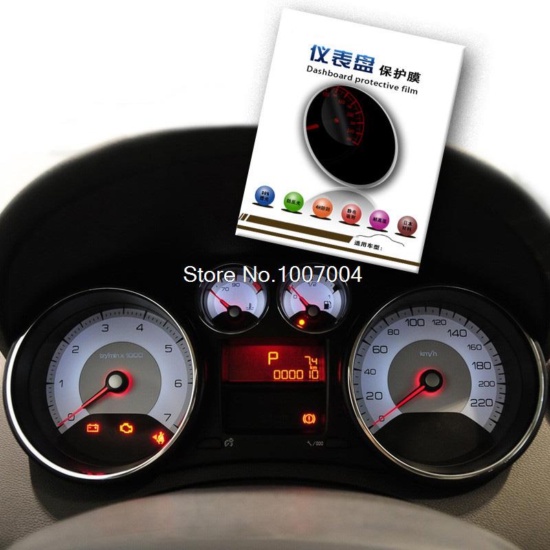 Car Dashboard Sticker Instrument Desk Protective Film Sticker Accessories Fit For Peugeot 207 301 308 3008 408
