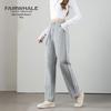 Mark Fairwhale Women's Three-Stripe Casual Straight-Leg Pants