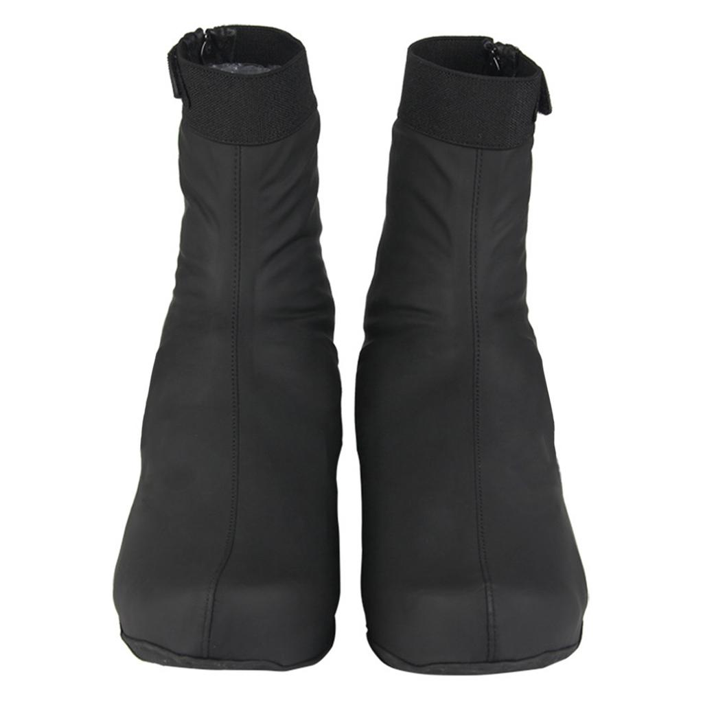 Vollständige Überschuhe Wasserdichte PU-Überschuhe für Radschuhe mit reflektierendem Design für Herren und Damen Wiederverwendbare Thermische Fahrradschuh-Überschuhe