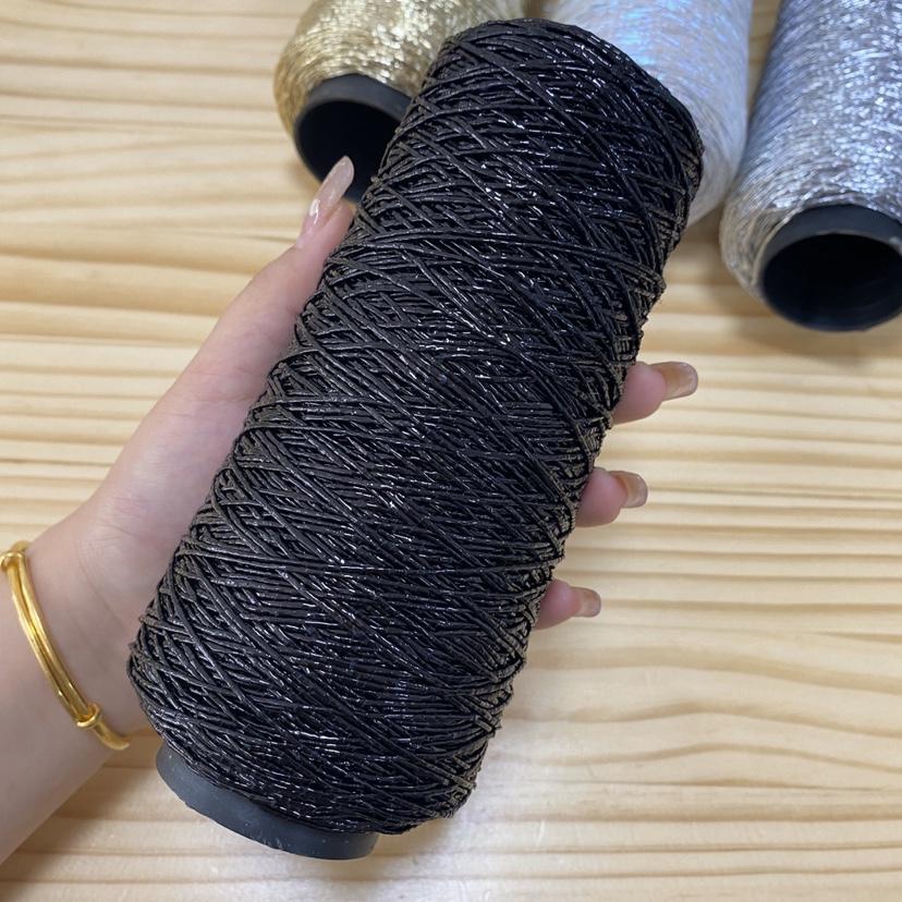 

200 г/клубок Ручна робота Металізована Срібна Пряжа Різнокольорова Унікальна Золота Срібна Вовна Бавовна Металізована Пряжа Клубок Пряжа для В язання Блискуча Сумка