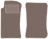 Beige Front Floor Mats For: Mazda MX-5 I Convertible (1989-1998)