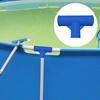 Hose Adapter Waterproof Rust Resistant Pool Hose Tee Joint Parts Accessories Above Ground Pool Hose Adapter T Shaped Coupling