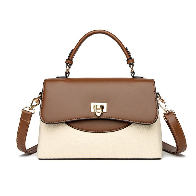 New Fashion All Match Color Handbag Trend Large Capacity Three Single Shoulder Crossbody Bag