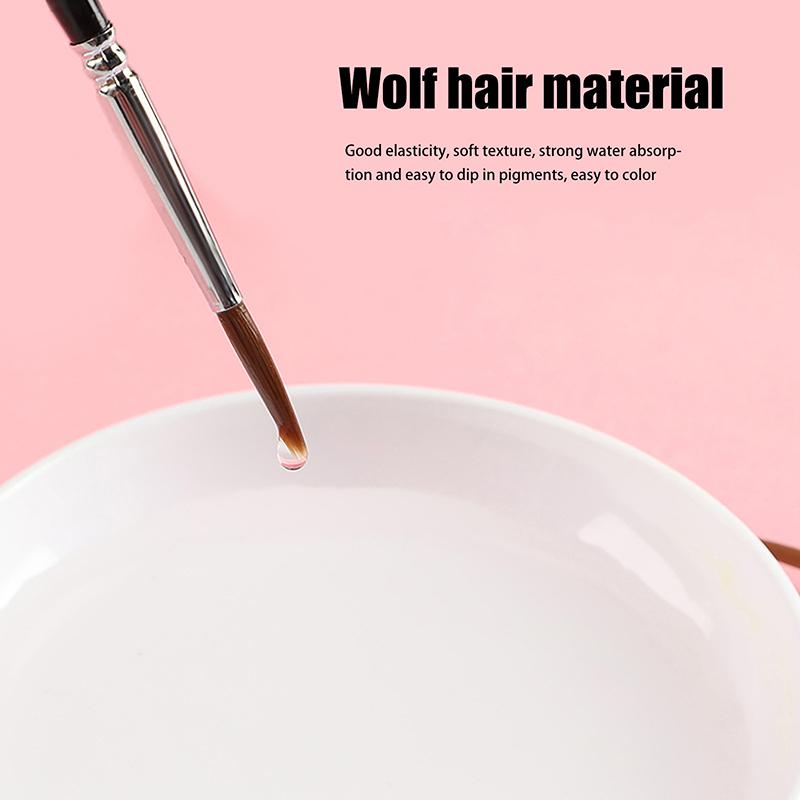 5Pcs 00000 Precision Fine Tip Paint Brush Set For Acrylic Models Mini Miniature Detail Nylon Hair Thin Extra Fine Paintbrushes