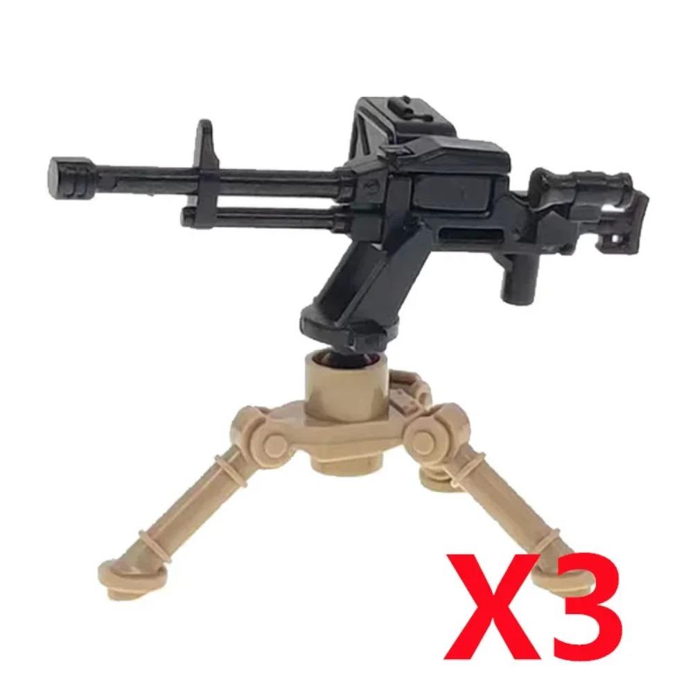 Vojenský MOC Stavebnice zbraní Těžký kulomet Gatling M19 NSV Figurky Dělostřelectvo Odminovací Pistole Kulka Hračka Dárek K013