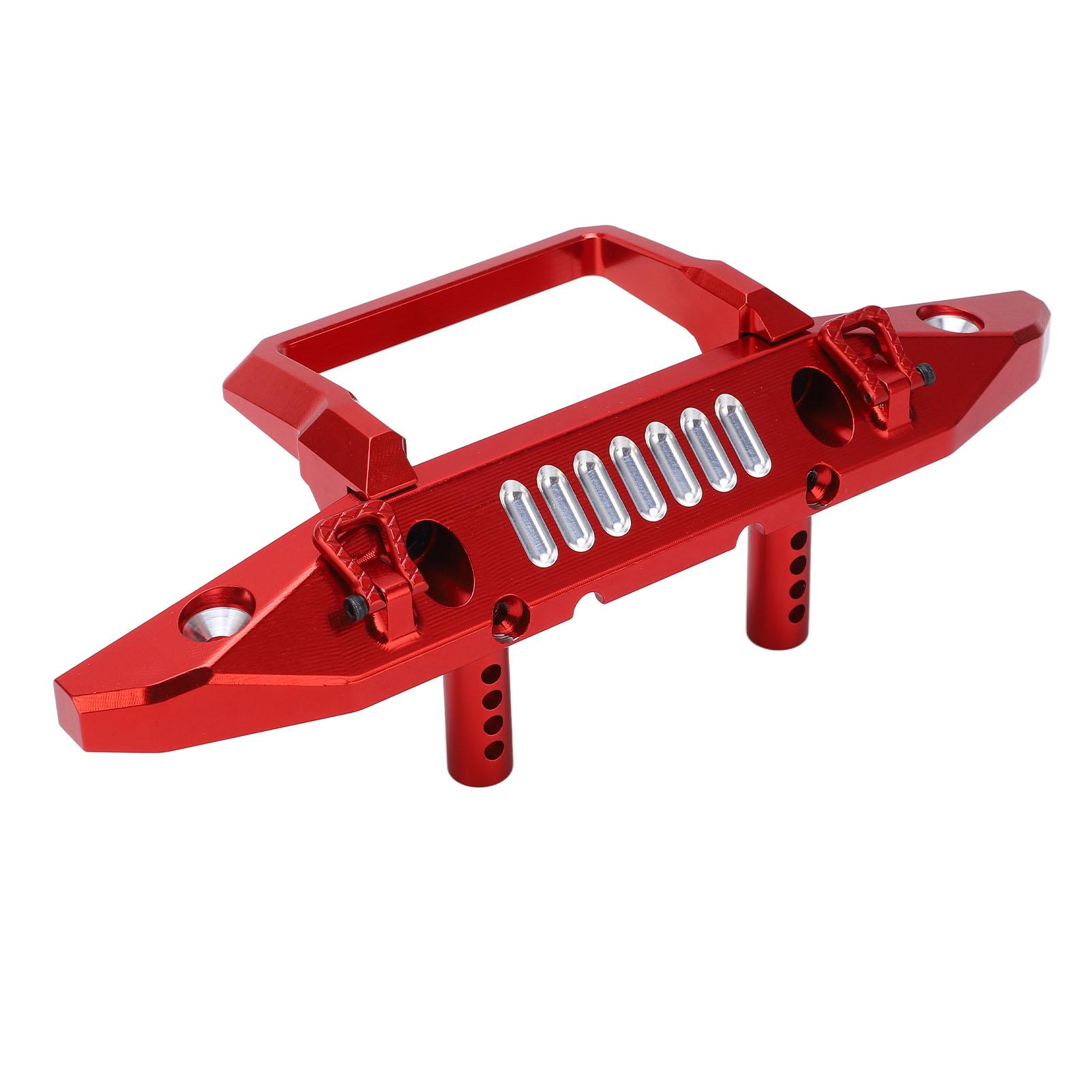 

Аксесуар для переднього бампера з алюмінієвого сплаву для радіокерованих автомобілів з отвором для світлодіодного світла для Axial 16 для SCX6 CarRed