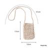 1 Pieza Bolso de Teléfono de Punto Hueco Multiusos para Artículos Pequeños y Misceláneos Bolso de Hombro Ligero Trenzado Bolso Cruzado de Almacenamiento