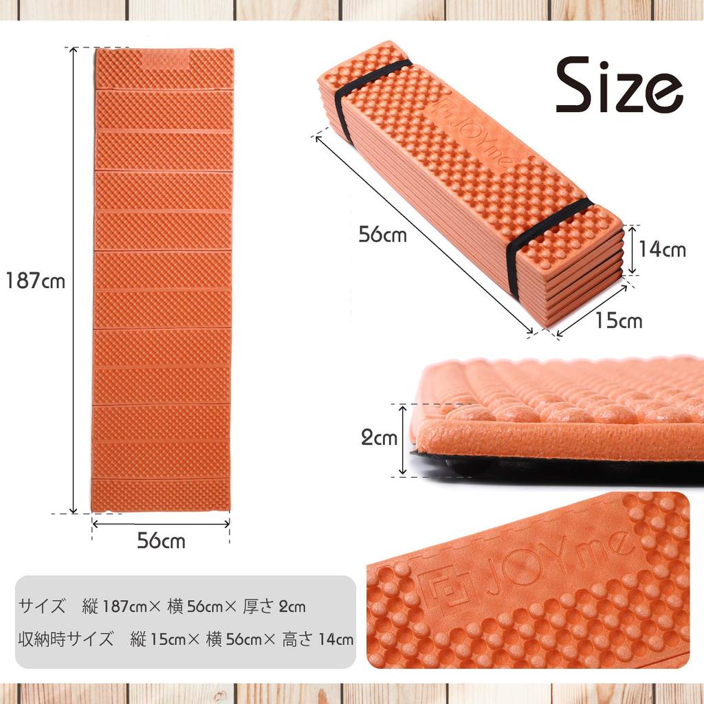 JOYme Camping Mat, Outdoor Mat (Waterproof/2cm Thick), Picnic Sheet, Tent Mat, Sleeping Bag Mat (4, Turquoise)