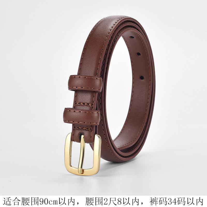 Belt Women S Leather Belt Women S Pin Buckle Decorative Jeans Belt Cowhide Simple