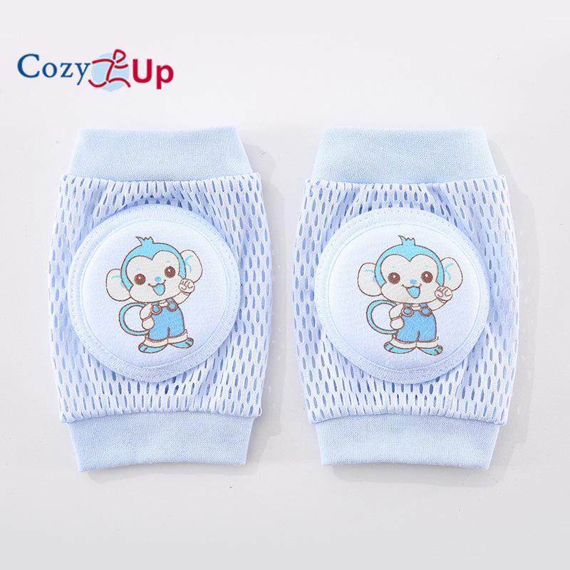 Cozy Up 4 Pairs Children's Breathable Mesh Knee Guards Baby Kneecap Infant Crawl Walking Sports Elbow Protector Kneepad for Kids Body Support