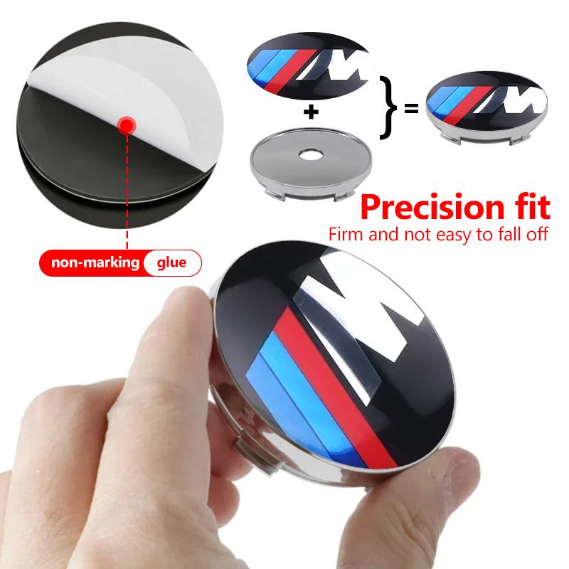 BEKV7 4pcs Car 56mm Wheel Hub Cover Accessories For BMW M Performance Alpina M3 M5 M6 X1 X3 X4 X5 G20