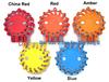 LED Multi-Functional Traffic Barrier Warning Light (Red, Blue, Yellow)