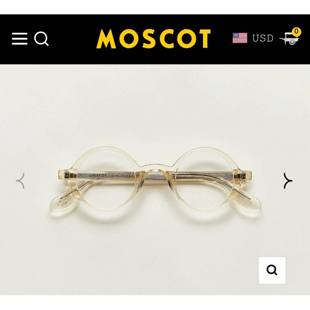 Used [Price reduction possible] MOSCOT ZOLMAN 42 Flesh