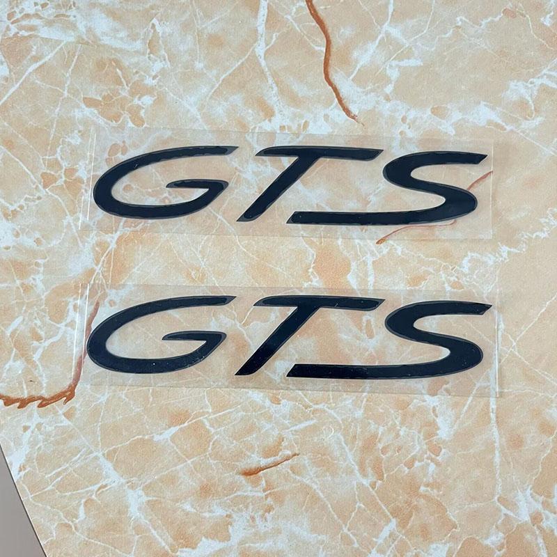 

2PCS Car Styling GTS Body Emblem Badge Sticker For Porsche Panamera Spyder Carrera Macan Boxster Cayman Cayenne 971 911 718 For GTS Sticker