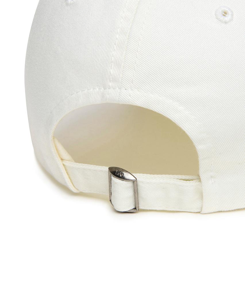 LEE Small Twitch Logo Cotton Curve Ball Cap White