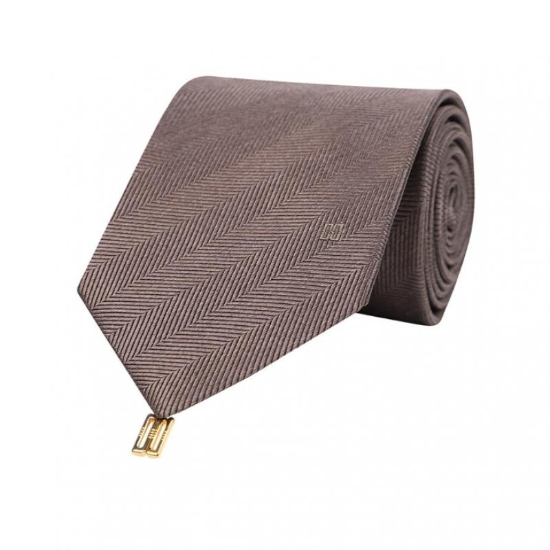 Daks 26 Ss Silk 100 Herringbone Solid Tie Dmg1acf1234i1