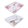Plastic Serving Tray Rectangular 15.4x10.6in Reusable Food Platter for Snack Fruit Cookies Desserts 