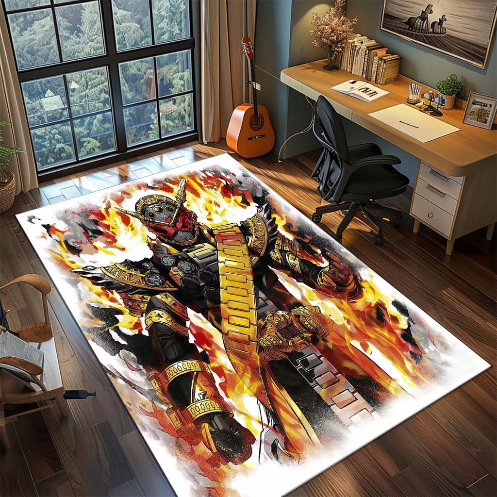 Kamen Rider Area Carpet for Living Room Bedroom Home Decor Cool Movie Mat Floor Mat