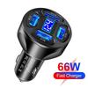 4-Port USB Car Charger – 66W Fast Charging, Quick Charge 3.0 (Compatible with iPhone 14/13, Xiaomi, Samsung)