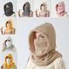 Fashion Plush Beanies Cap Neck Warmer Thickened Hat Scarf Set Keep Warm Windproof Hooded Face Mask Unisex