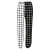 Spring and Autumn Color-Block Loose Checkerboard High-Waist Jogger Casual Sweatpants for Women