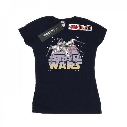 Star Wars Womens/Ladies X-Wing Starfighter Cotton T-Shirt