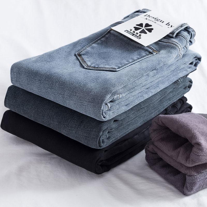 Winter Women Fashion Warm Casual TrousersHigh Waist Skinny Thermal Flannel Tight Fit Velvet Pants Leggings Stretchy Comfortable