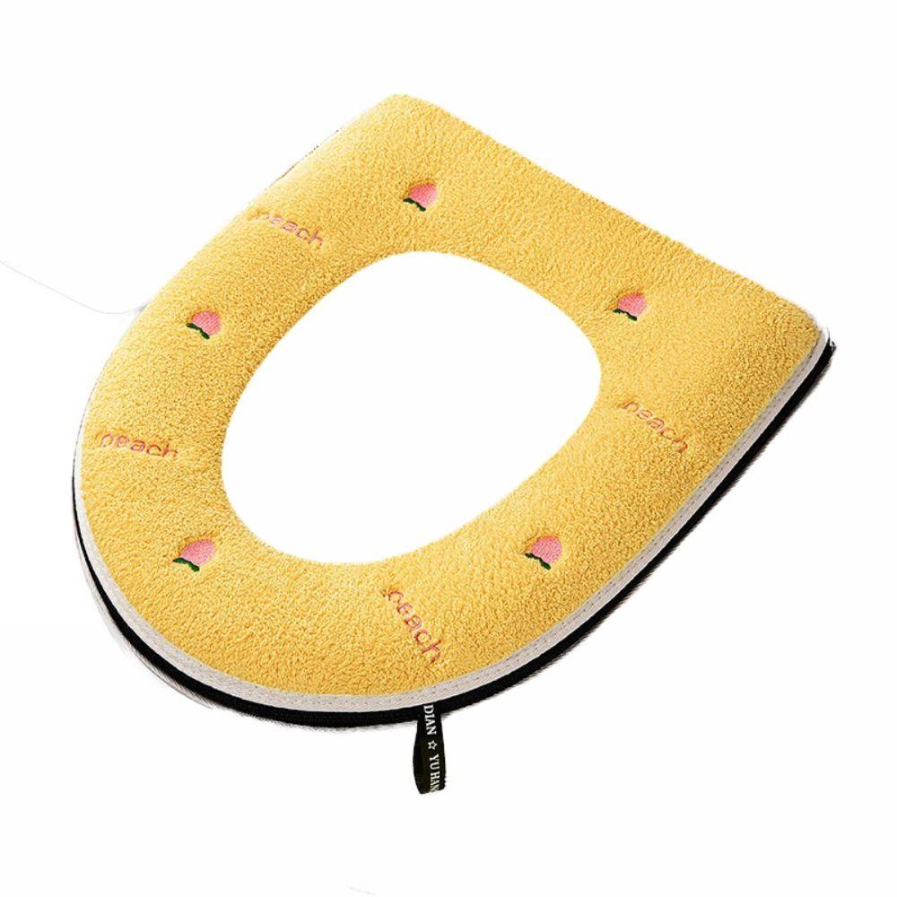 

Thicker Toilet Seat Cushion Handle Closestool Mat Reusable Toilet Pad Winter