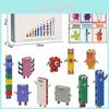 Colorful Abs Plastic Block Number Figurine Model 10pcs Educational Puzzle Toy Set