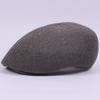 HT2326 Summer Sun Caps Men Breathable Straw Hats for Men Casual Advanced Forwader  Beret Caps Male Solid Flat Berets for Men