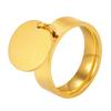 Ring Stainless Steel Jewelry Finger Ornaments Jewelries Gifts Charm for Women Punk Party Girls Female Ornament Shiny