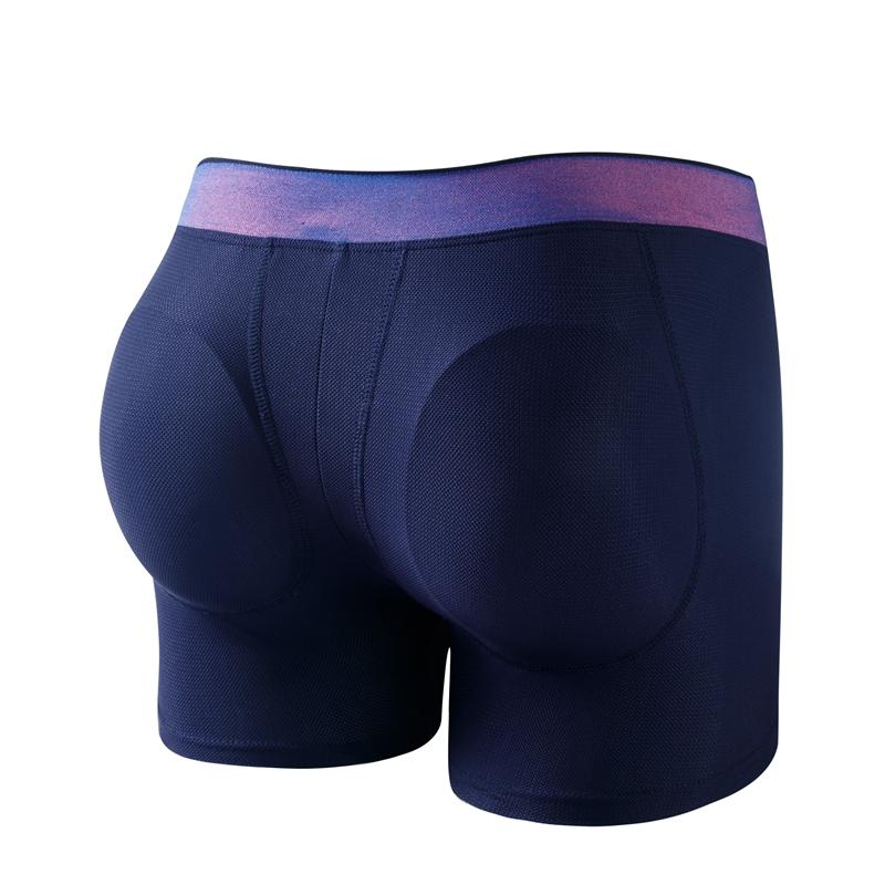 Boxer JOCKMAIL Removable Hip Padding Trunks Low Rise Mesh Breathable Men's Underwear