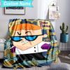 Custom Name Blanket Dexter's Electric Adventure Blanket Bedding Blanket for Travel, Camping, Living Rooms, Offices, Sofas, Fan Christmas gift