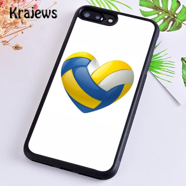 Krajews Sport Fans Volleyball Phone Case Cover For iPhone 17 Air 16 15 14 Plus 12 13 Pro Max Coque Shell Fundas