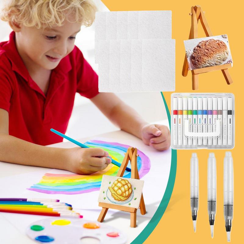 Tinta Puff Para Artesanato Kit de Pintura com Textura de Espuma Puff Materiais de Arte com Bolhas Com 12 Marcadores Papel para Desenho Para Feriado Meninos Meninas