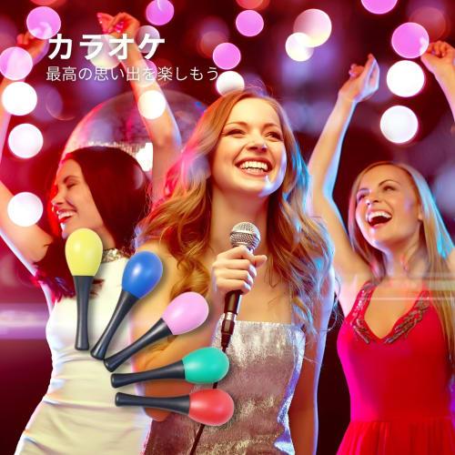 COLORBIRD Maracas Shakers (10 pieces) Kids Musical Instruments Parakeet Toy Party Supplies Plastic Maracas