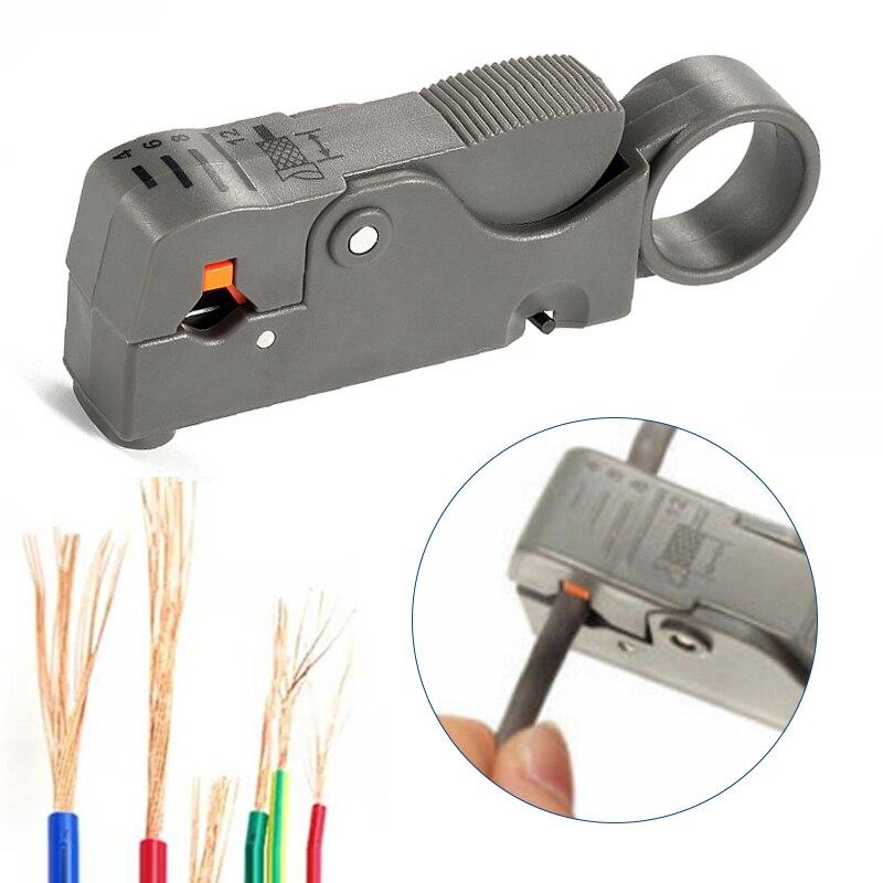 Coaxial Cable Crimp Pliers Extruded Mesh Pliers F Head Pliers Rotary Stripper Crimping Pliers Video Cable Electrician Tool Set